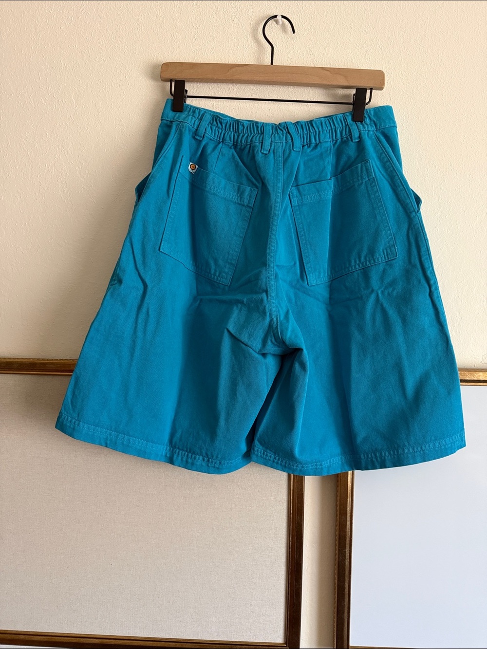 Big Bud Press Turquoise long line shorts in M, NWT - Picture 4 of 4